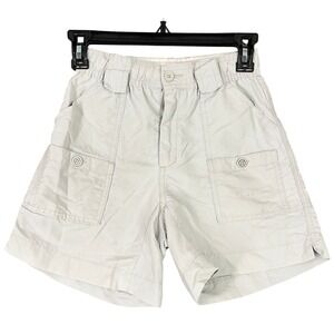 AFCO American Fishing Tackle‎ Co. Shorts Kids Size 26 Beige Outdoor Boating Fish